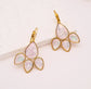 CRYSTAL DROP EARRINGS - PINK