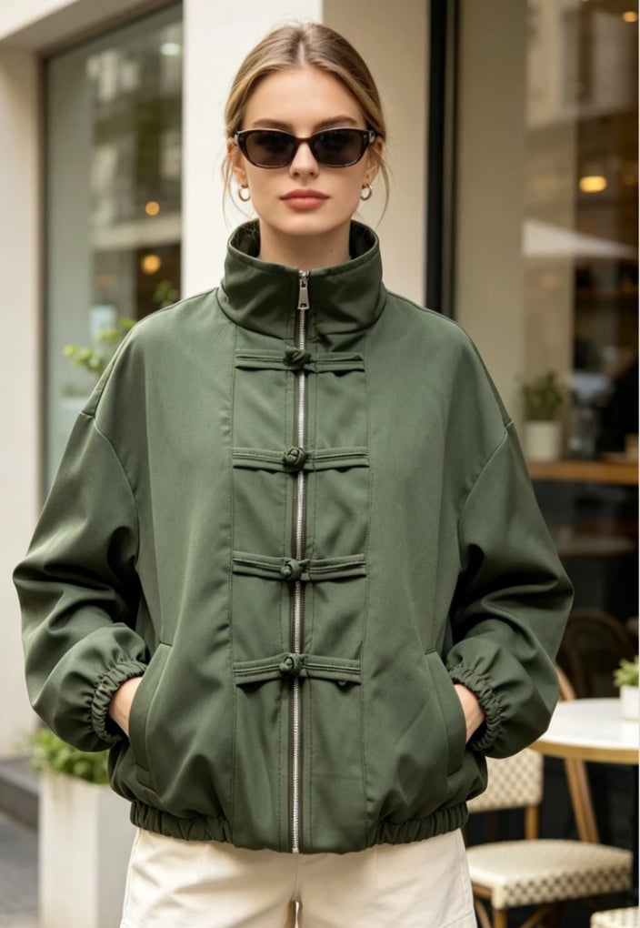MILITARY TOGGLE JACKET - 10-16 - KHAKI