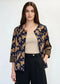 PRINT JACKET - 10-14 - NAVY