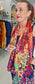 100% SILK SCARF - RED