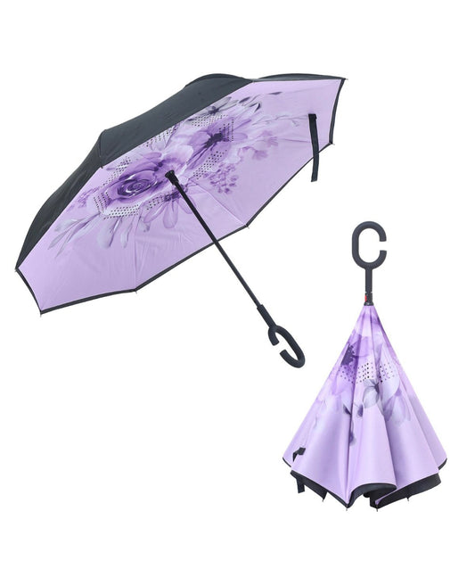 LILAC FLORAL INVERTED UMBRELLA ( CLICK & COLLECT ONLY )