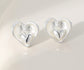 MINI HEART EARRINGS - SILVER