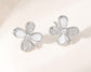 FLOWER CRYSTAL STUD