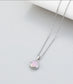 SILVER PINK PENDANT