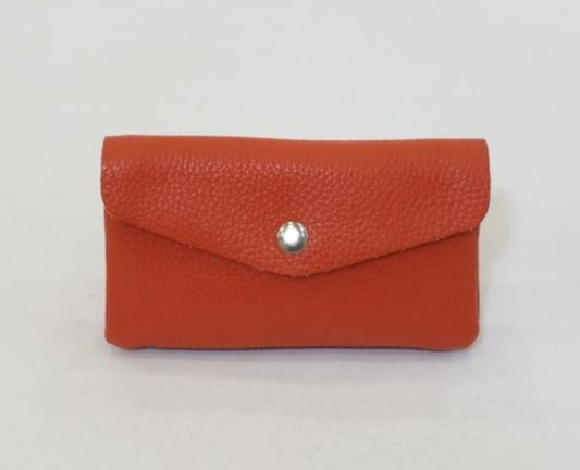 ORANGE LEATHER WALLET