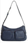 DOUBLE POCKET SHOULDER BAG - NAVY