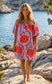 COTTON PRINT DRESS - 10-16 - FUSCHIA