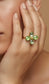 ADJUSTABLE CRYSTAL RING - GREEN