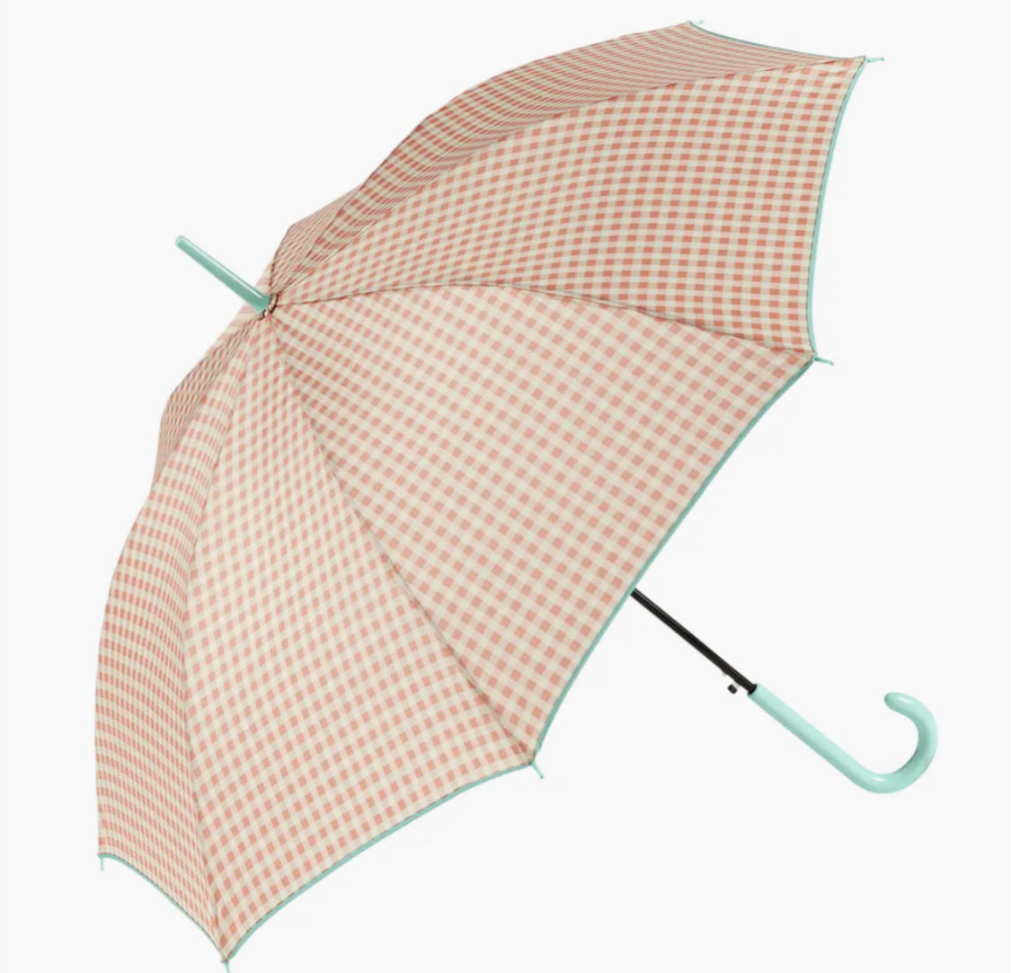 GINGHAM LONG UMBRELLA
