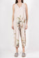 FLORAL PRINT JUMPSUIT - 10-16 - BEIGE