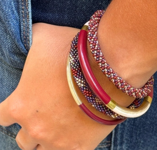KIZO NEPALESE BEAD BRACELET