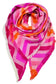 CHEVRON TRIANGLE SCARF - FUSCHIA
