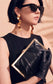 RUCHED OCCASION BAG - BLACK
