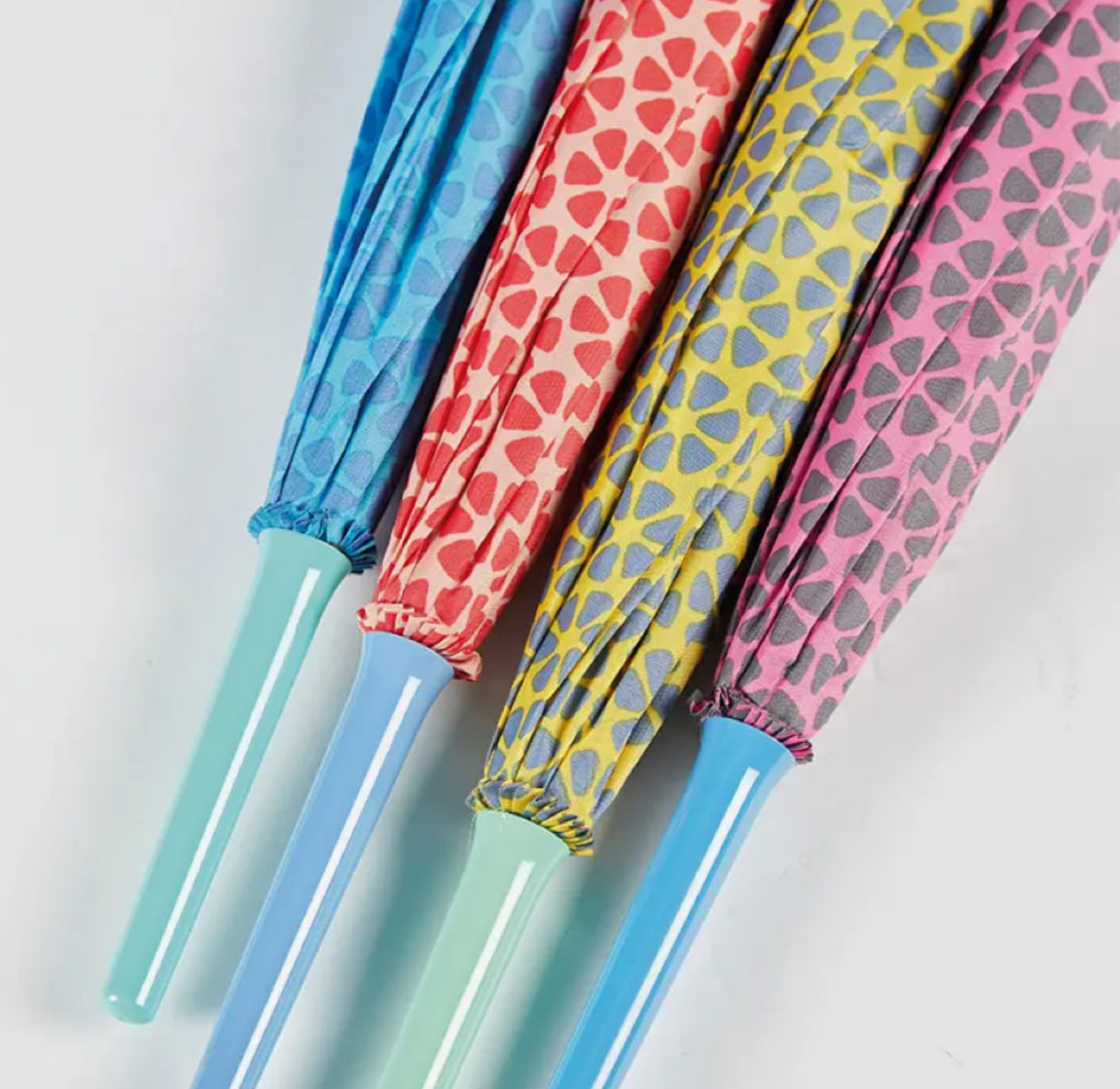 FLORAL LONG UMBRELLA - 4 COLOURS