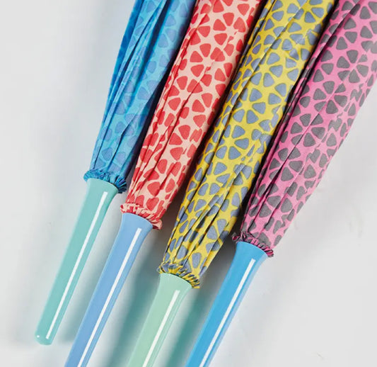 FLORAL LONG UMBRELLA - 4 COLOURS