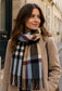 CHECK TASSEL SCARF