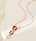 BURGUNDY PENDANT NECKLACE