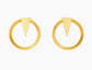 DNSK TRIANGLE CIRCLE EARRINGS
