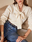 BOW TIE KNIT - 10-14 - CREAM