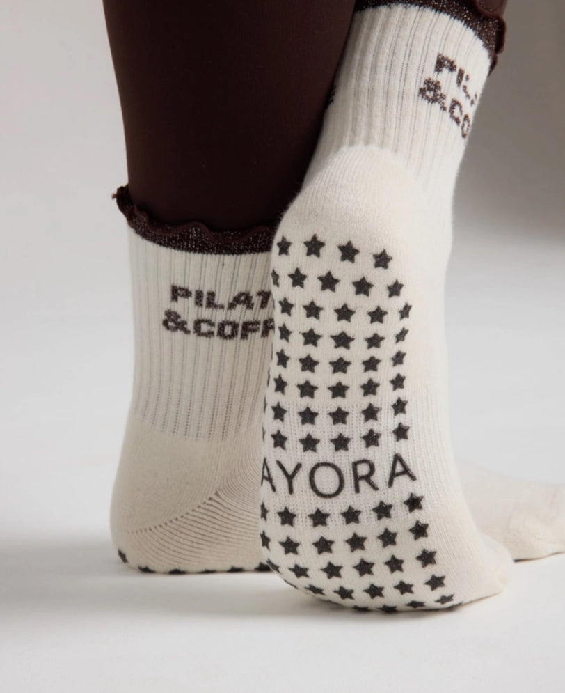 PILATES & COFFEE GRIP SOCKS