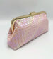 WOVEN CLUTCH BAG - PINK