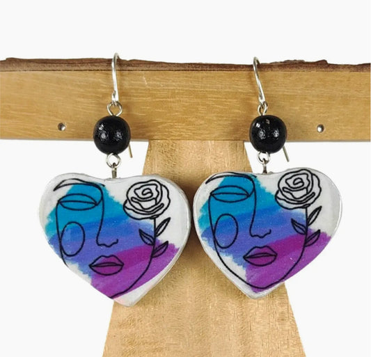 DECOUPAGE EARRINGS