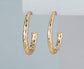 HAMMERED HOOP EARRINGS