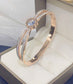 DIAMANTE GOLD BANGLE