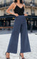 BUTTON DETAIL DENIM PALAZZO - SIZES 8,10,12,14 & 16