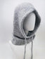 WOOL BLEND HOOD ‘N SNOOD - DARK GREY