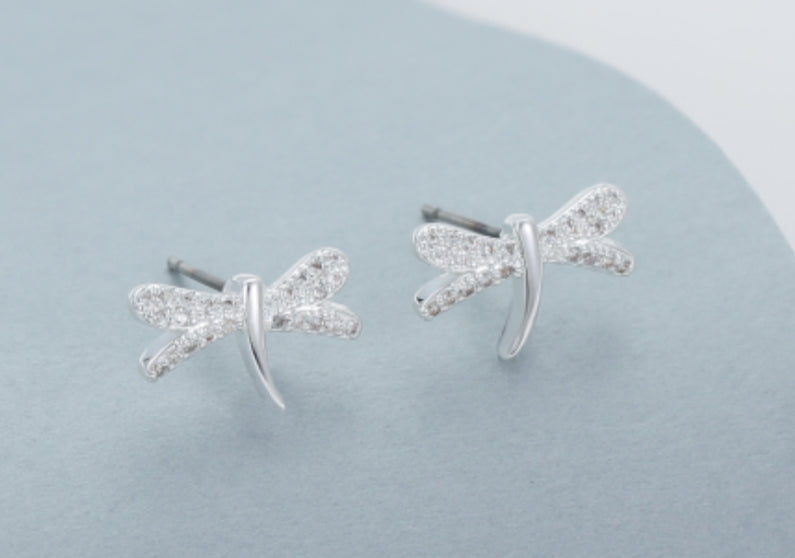 DRAGONFLY STUD - SILVER