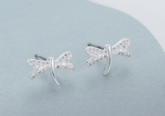 DRAGONFLY STUD - SILVER