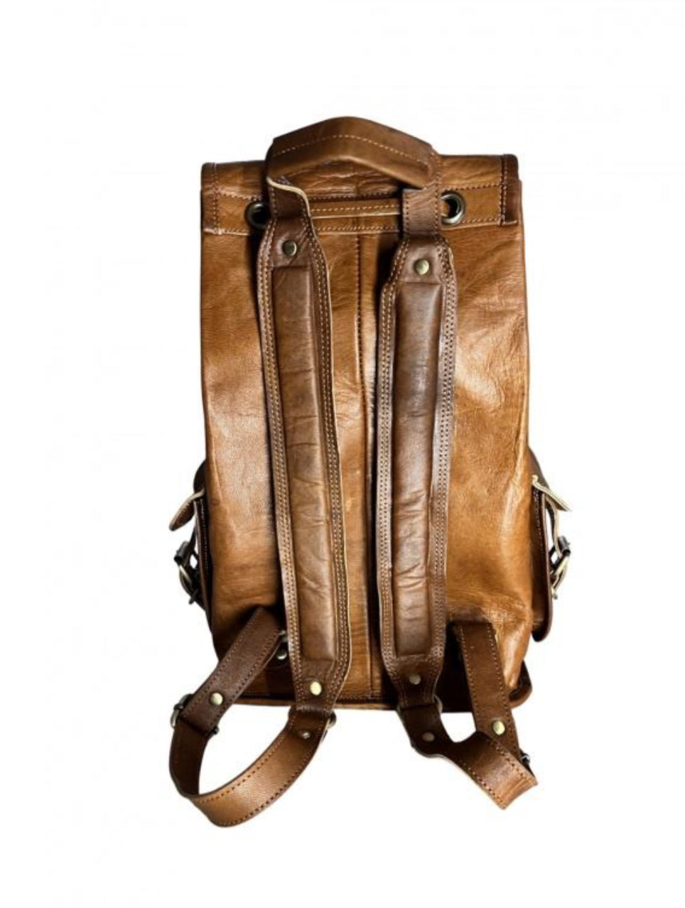 VINTAGE LEATHER SATCHEL STYLE BACKPACK