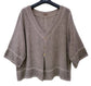 COTTON LINEN BUTTON TOP - 10-16