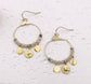 GOLD PLATED STAINLESS STEEL BEAD EARRINGS