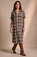 COTTON BLEND SHIRT DRESS - 10-16 - CAMEL