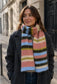 FLUFFY STRIPED SCARF