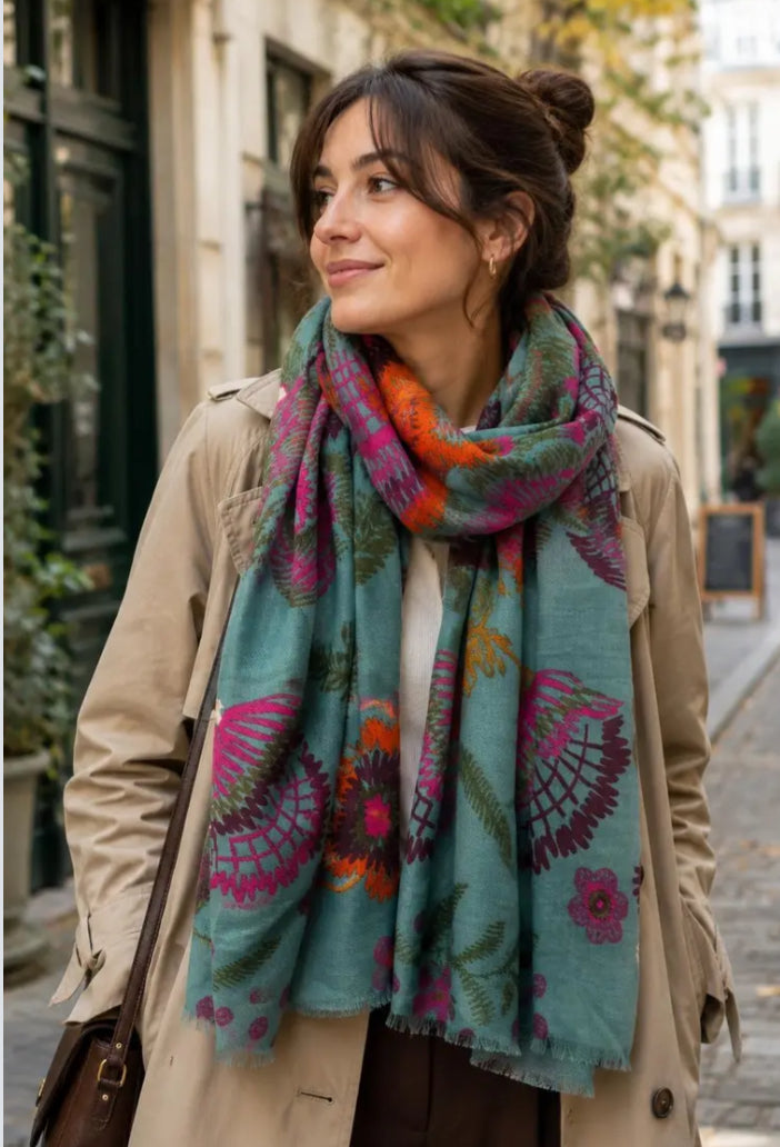 FLORAL PRINT SCARF