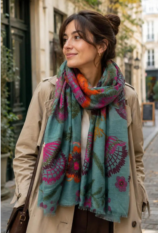FLORAL PRINT SCARF