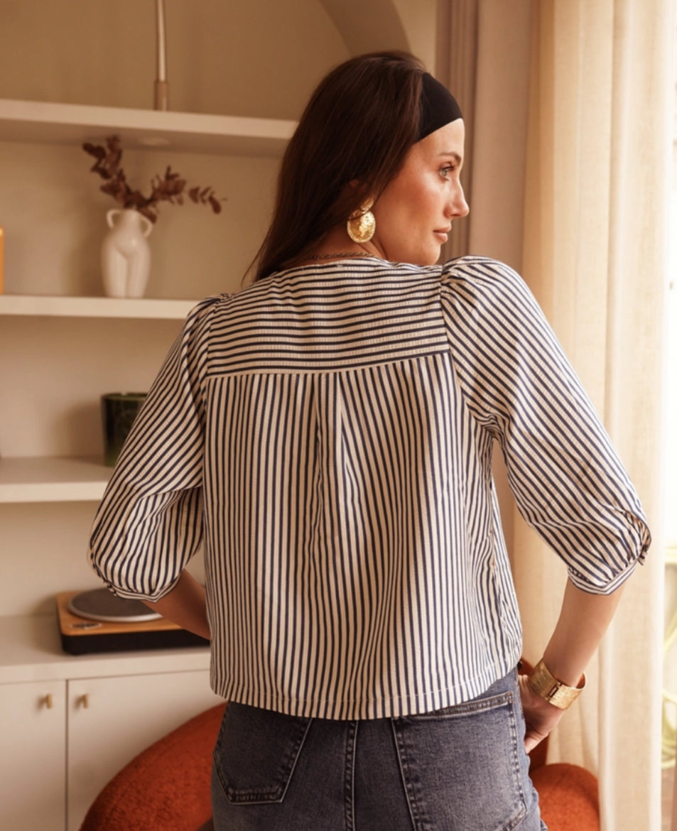 STRIPE BOW TOP - 12-14