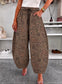 SUEDETTE BARREL PANTS - 10-16 - CHOCOLATE