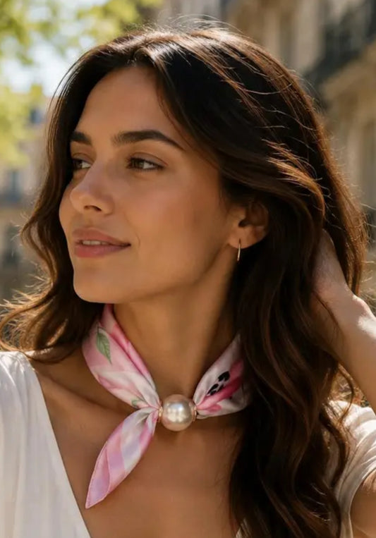 MAGNETIC PEARL NECKSCARF