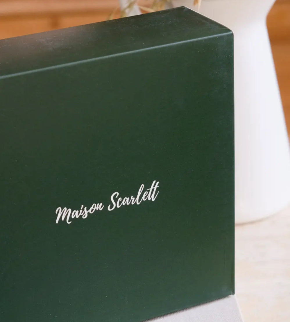 VELVET JEWELLERY BOX - GREEN