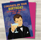 ‘OFFICIALLY TOO OLD FOR LEO’ GREETING CARD