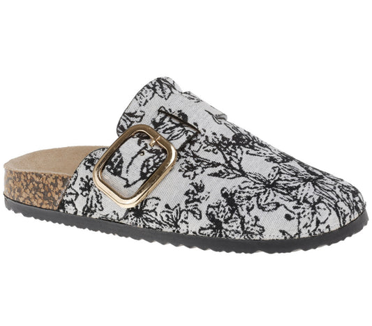 MONOCHROME PRINTED MULES