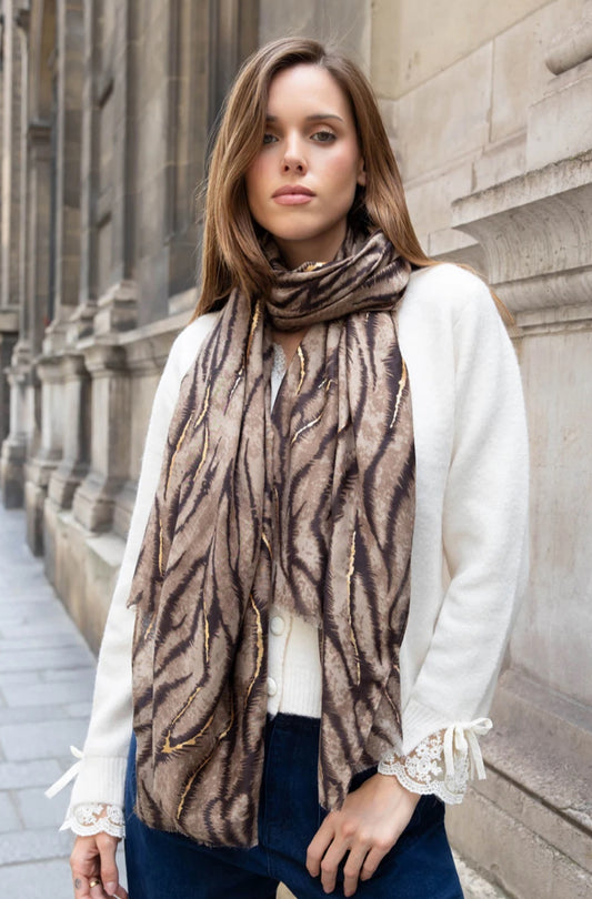 ZEBRA PRINT SCARF