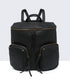 DOUBLE POCKET BACKPACK - BLACK