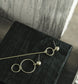 DNSK ASYMMETRIC EARRINGS
