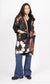 QUILTED FLORAL COAT WITH HOOD - 10-16 - BROWN