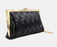 BRAIDED OCCASION BAG - BLACK